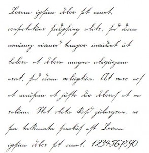 18th Century Handwriting Font Example